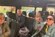 Residents preparing to leave on their Christmas trip